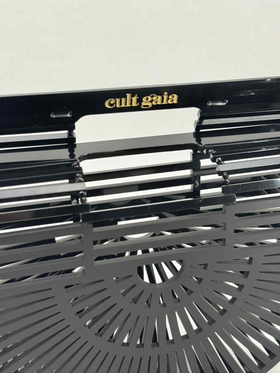 Pre - loved CULT GAIA Ark Black Clutch at Reems Closet