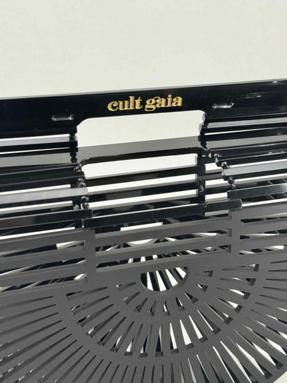 Pre - loved CULT GAIA Ark Black Clutch at Reems Closet