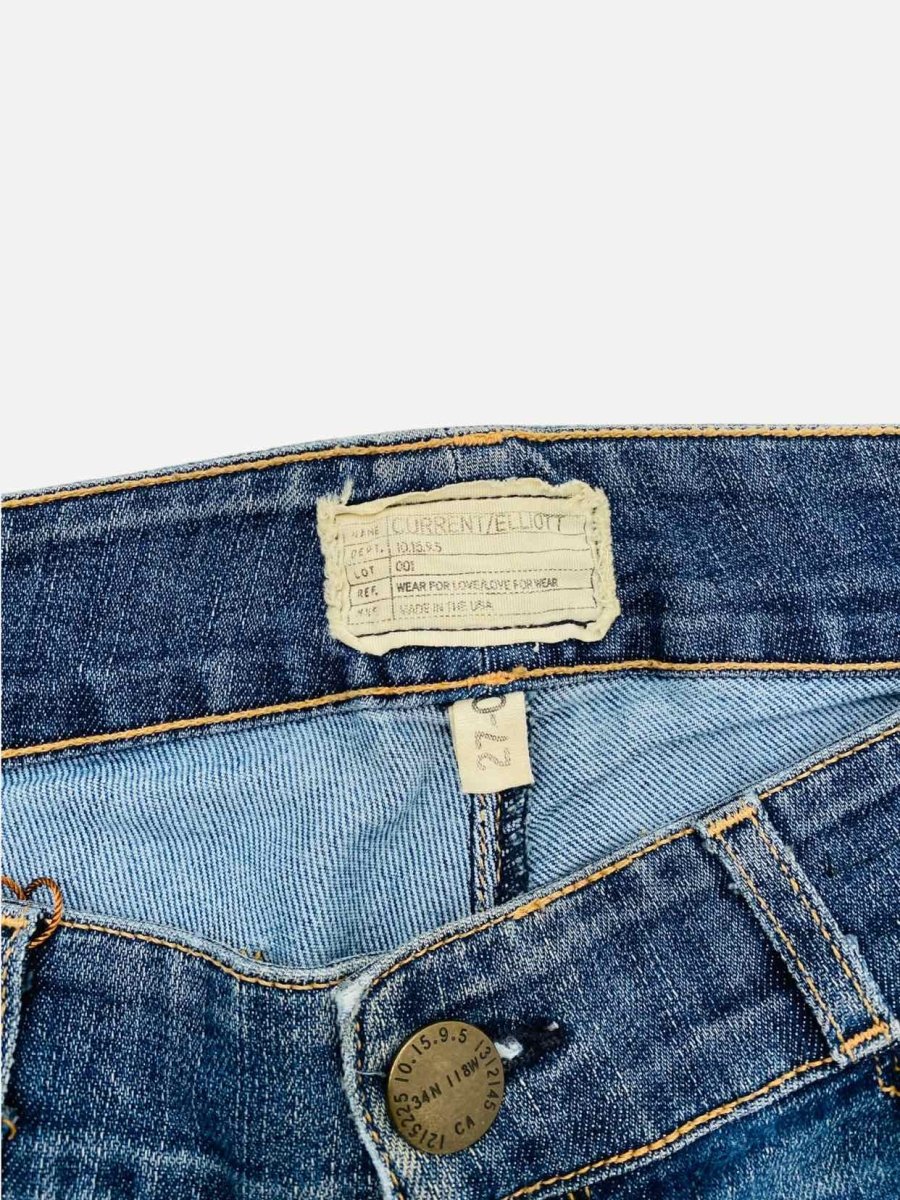 Pre - loved CURRENT ELLIOTT Faded Denim Skinny Jeans 27 at Reems Closet