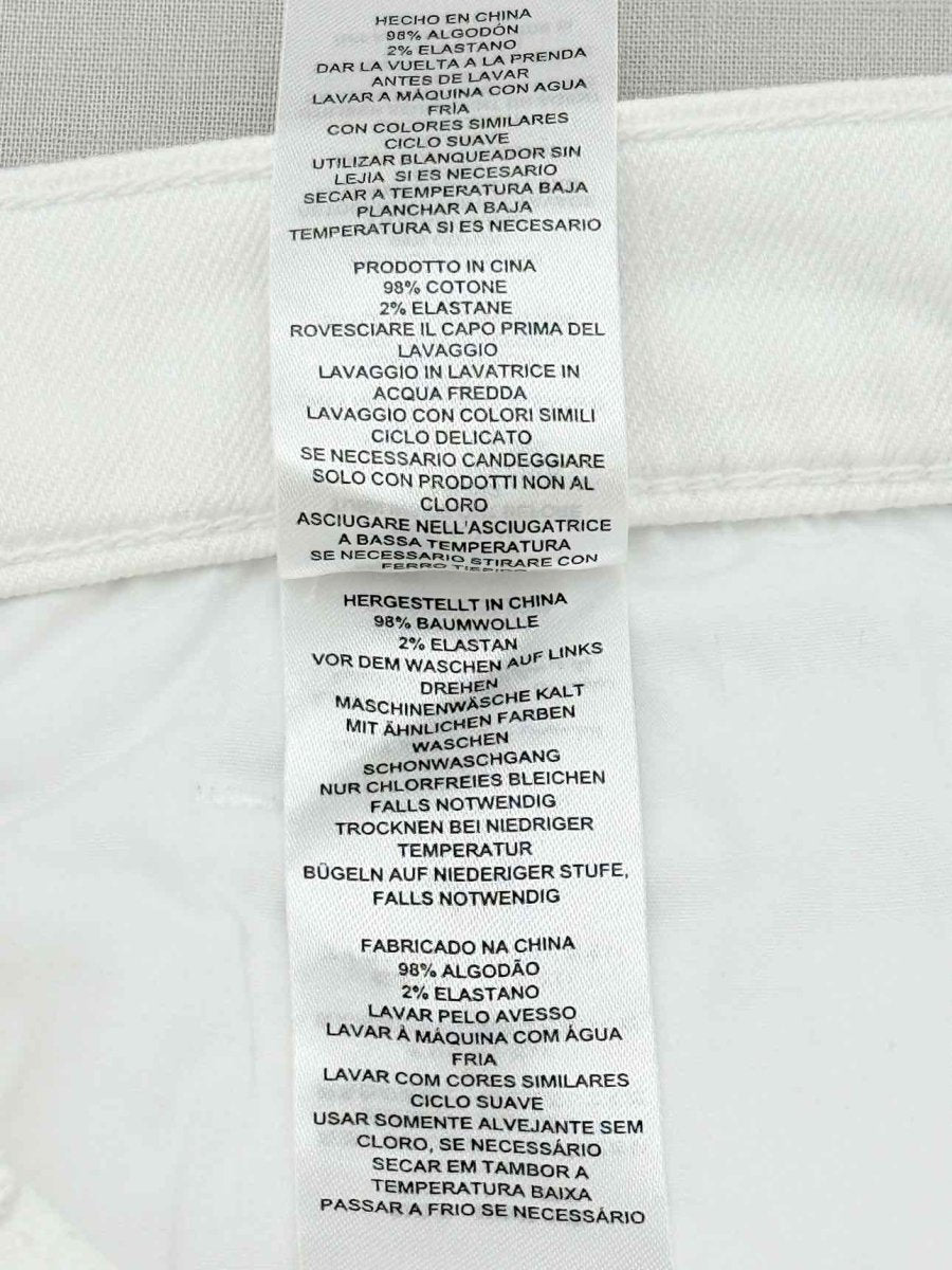 Pre - loved CURRENT ELLIOTT Off - white Distressed Size 31 Jeans at Reems Closet