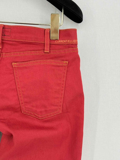 Pre - loved CURRENT ELLIOTT Red Size 25 Jeans at Reems Closet