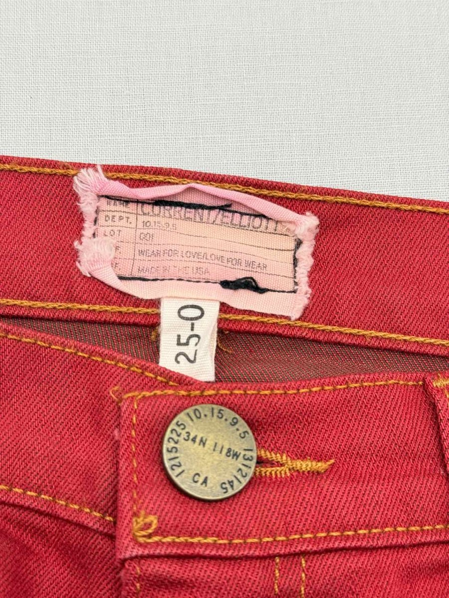 Pre - loved CURRENT ELLIOTT Red Size 25 Jeans at Reems Closet