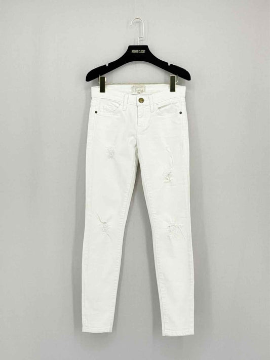 Pre - loved CURRENT ELLIOTT Sugar Destroy White Size 24 Jeans at Reems Closet