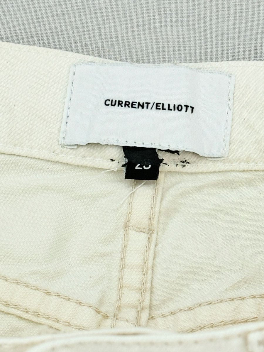 Pre - loved CURRENT ELLIOTT White Size 25 Jeans at Reems Closet