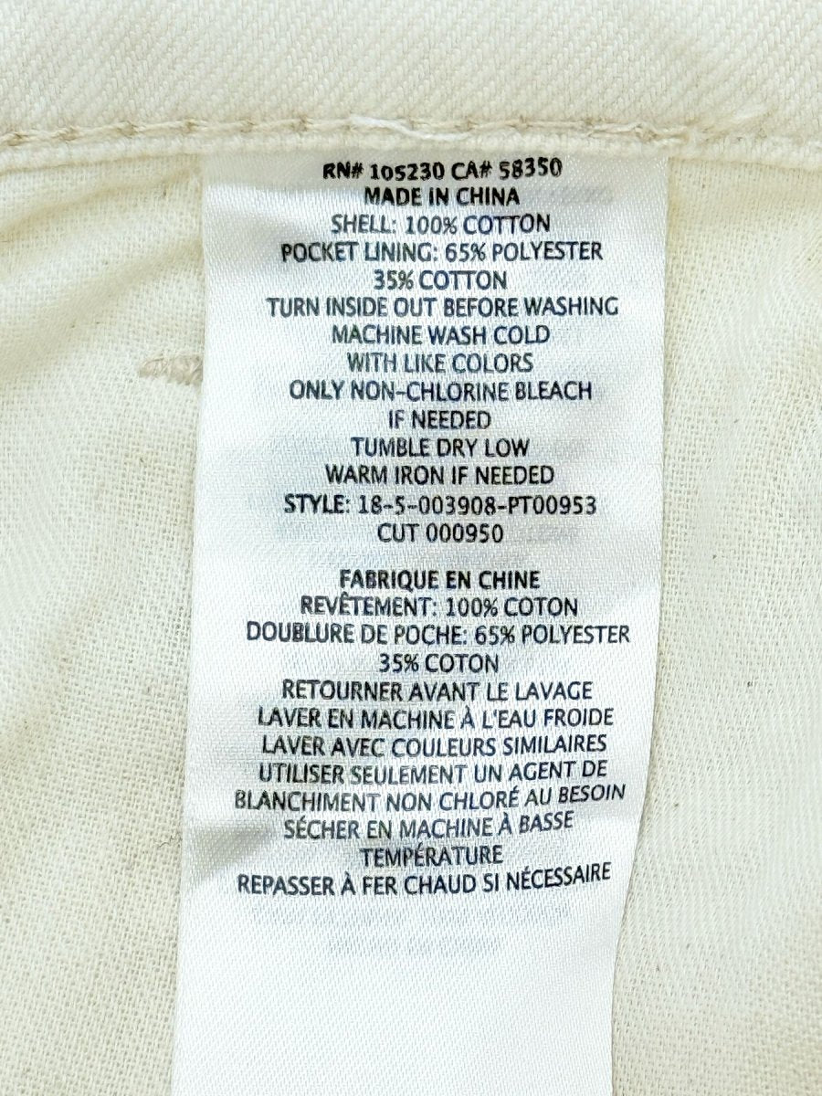 Pre - loved CURRENT ELLIOTT White Size 25 Jeans at Reems Closet