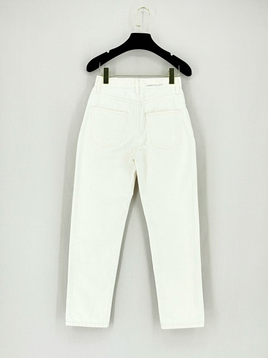 Pre - loved CURRENT ELLIOTT White Size 25 Jeans at Reems Closet