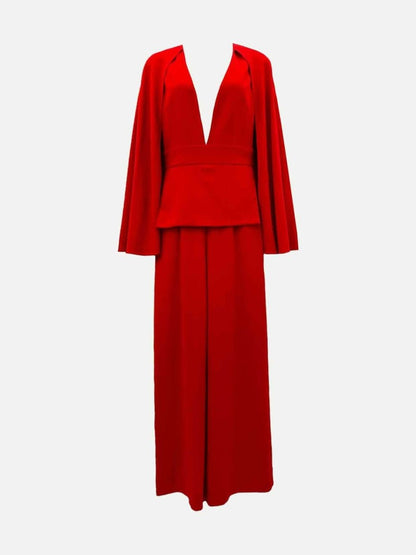 Pre - loved CUSHNIE ET OCHS Red Jumpsuit at Reems Closet