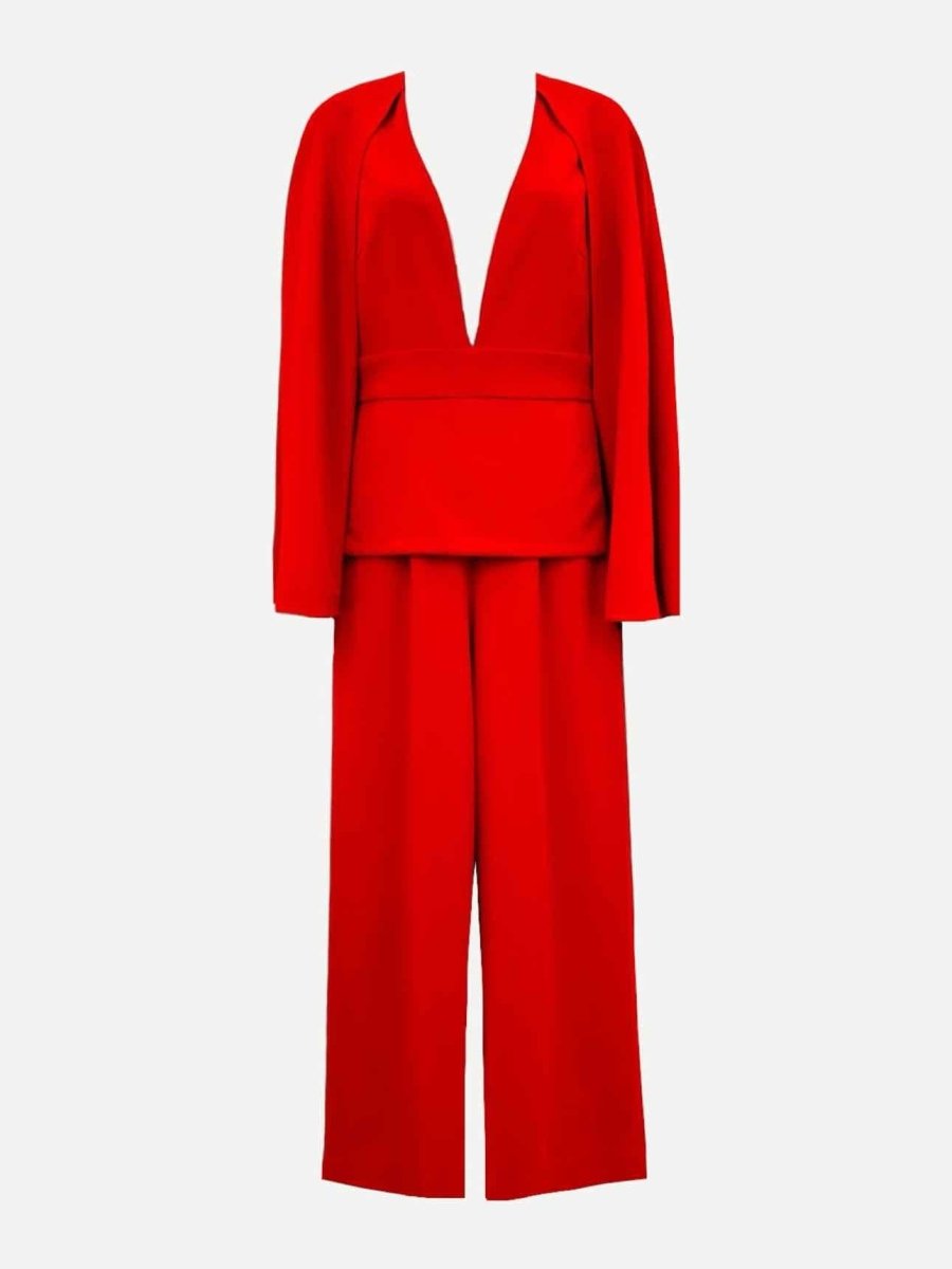 Pre - loved CUSHNIE ET OCHS Red Jumpsuit at Reems Closet