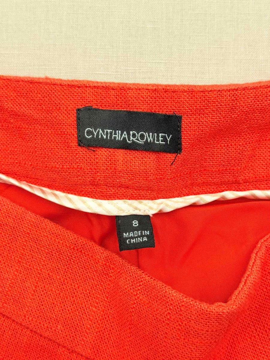 Pre - loved CYTHIA ROWLEY Orange Size US 8 Shorts at Reems Closet