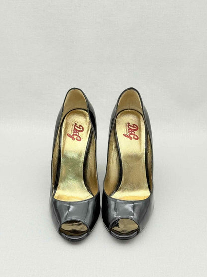 Pre - loved D & G Black Size EU 40 Wedges at Reems Closet