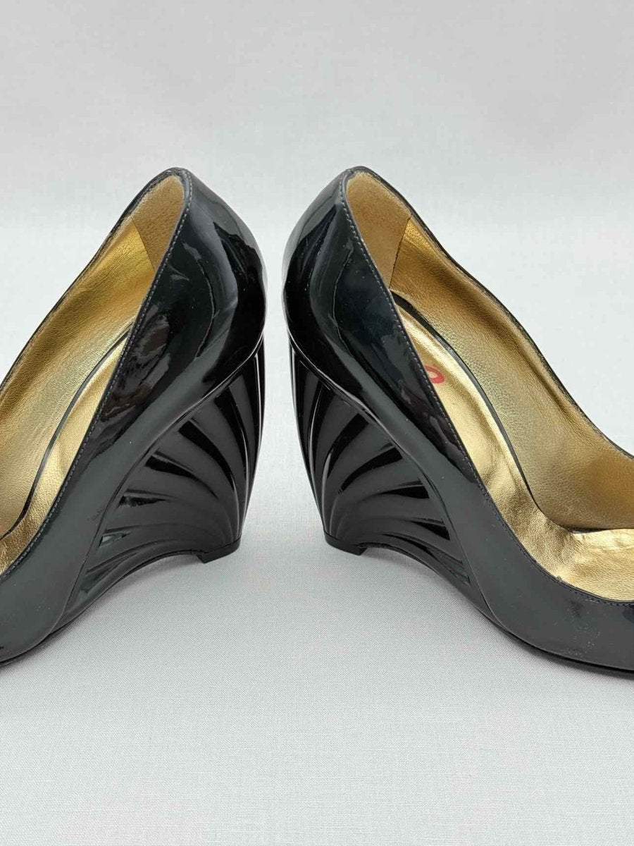 Pre - loved D & G Black Size EU 40 Wedges at Reems Closet