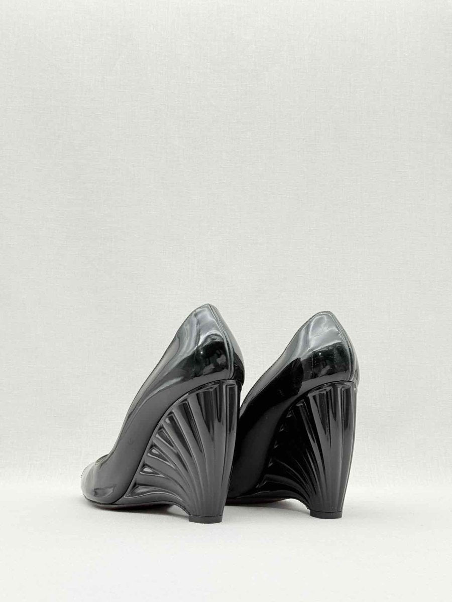 Pre - loved D & G Black Size EU 40 Wedges at Reems Closet