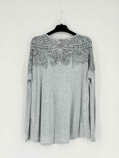Pre - loved DAY BIRGER ET MIK KELSEN Grey & Black Size Medium Top at Reems Closet