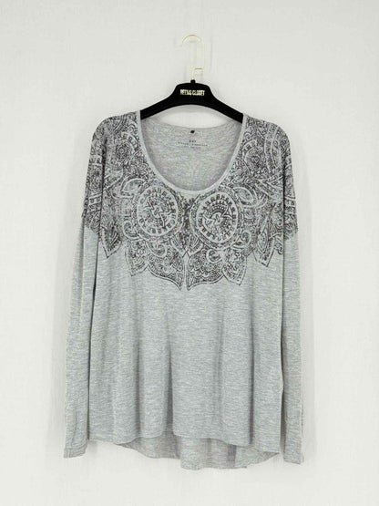 Pre - loved DAY BIRGER ET MIK KELSEN Grey & Black Size Medium Top at Reems Closet