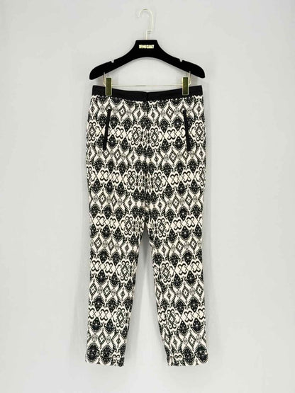 Pre - loved DAY Cropped Black & White Jacquard Pants US4 at Reems Closet