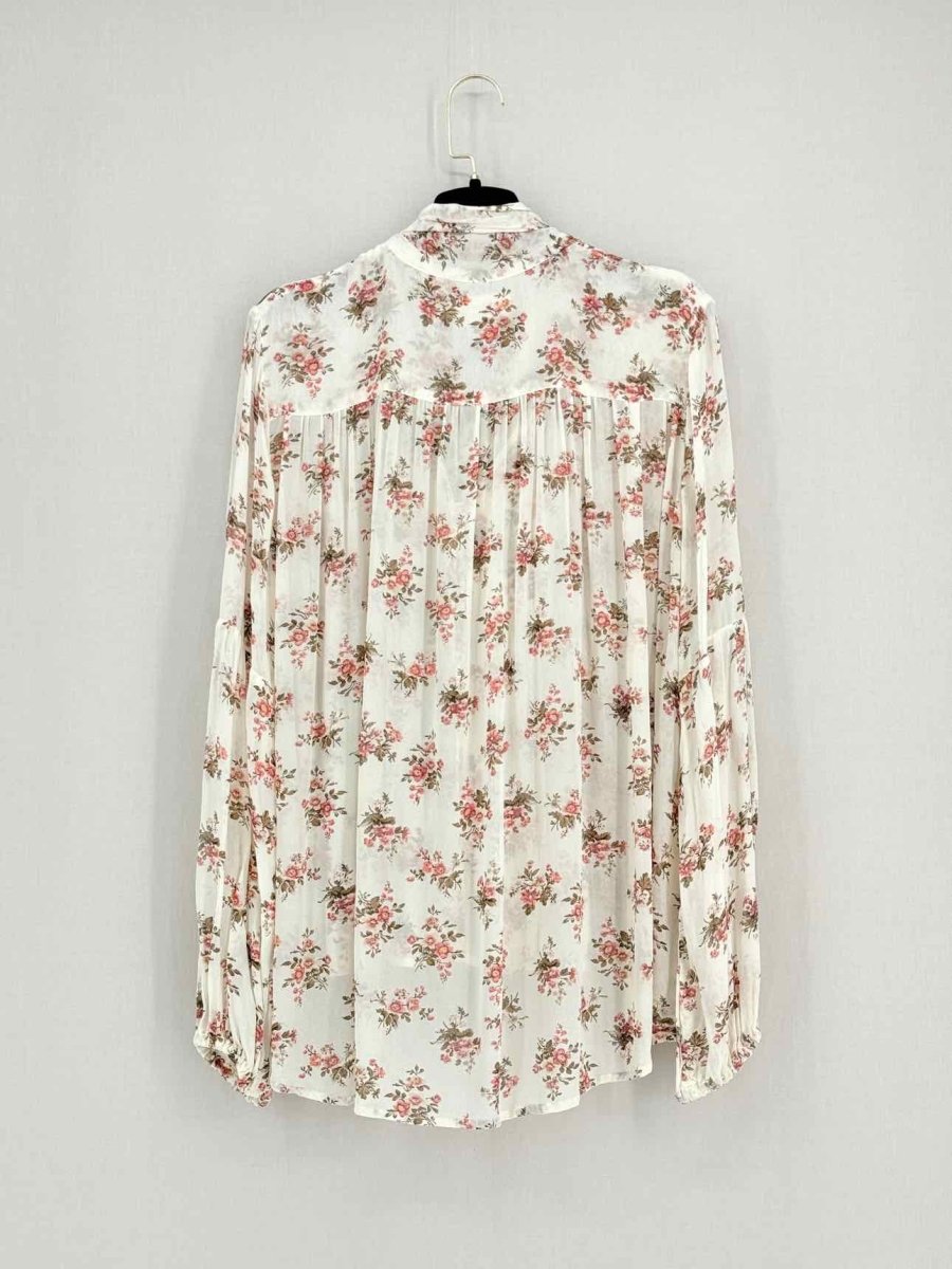 Pre - loved DENIM & SUPPLY Cream Multicolor Size Medium Blouse at Reems Closet