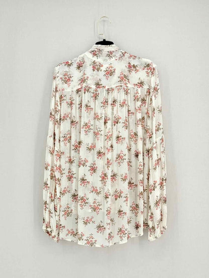 Pre - loved DENIM & SUPPLY Cream Multicolor Size Medium Blouse at Reems Closet