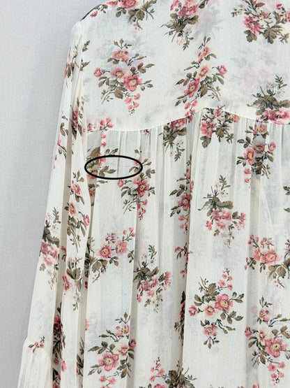 Pre - loved DENIM & SUPPLY Cream Multicolor Size Medium Blouse at Reems Closet