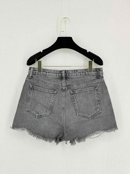 Pre - loved DENIM X ALEXANDER WANG Black Size 29 Shorts at Reems Closet