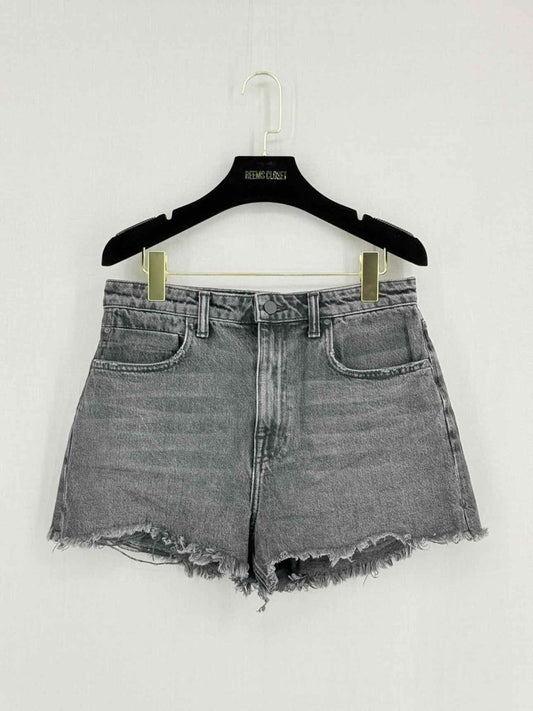 Pre - loved DENIM X ALEXANDER WANG Black Size 29 Shorts at Reems Closet