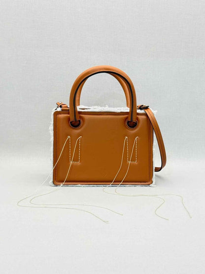Pre - loved DENTRO Mini Otto Brown Tote Bag at Reems Closet