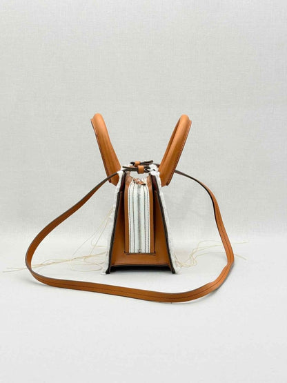 Pre - loved DENTRO Mini Otto Brown Tote Bag at Reems Closet