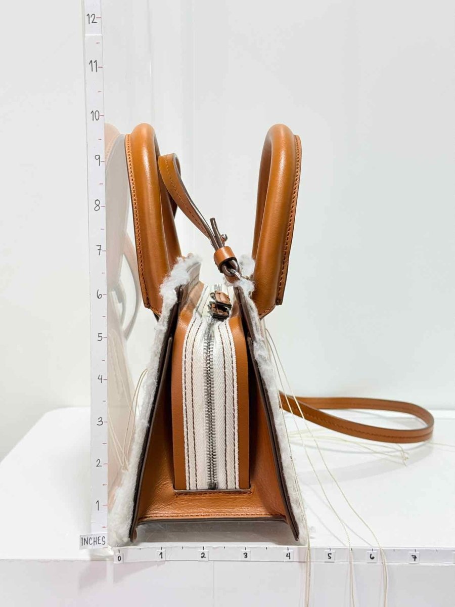 Pre - loved DENTRO Mini Otto Brown Tote Bag at Reems Closet