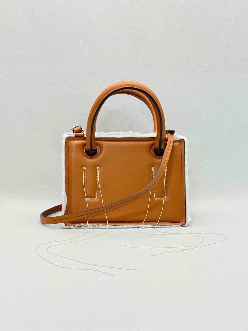 Pre - loved DENTRO Mini Otto Brown Tote Bag at Reems Closet