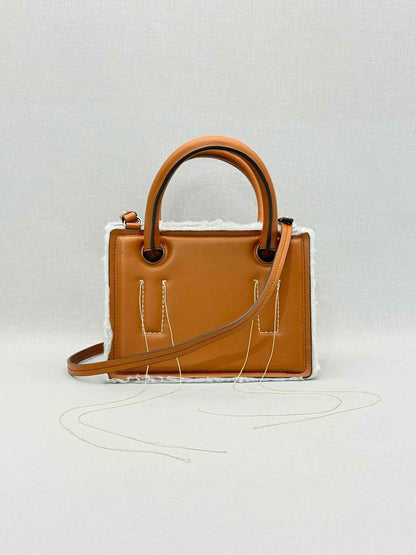 Pre - loved DENTRO Mini Otto Brown Tote Bag at Reems Closet