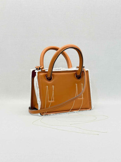 Pre - loved DENTRO Mini Otto Brown Tote Bag at Reems Closet