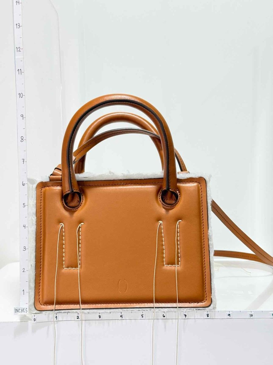 Pre - loved DENTRO Mini Otto Brown Tote Bag at Reems Closet
