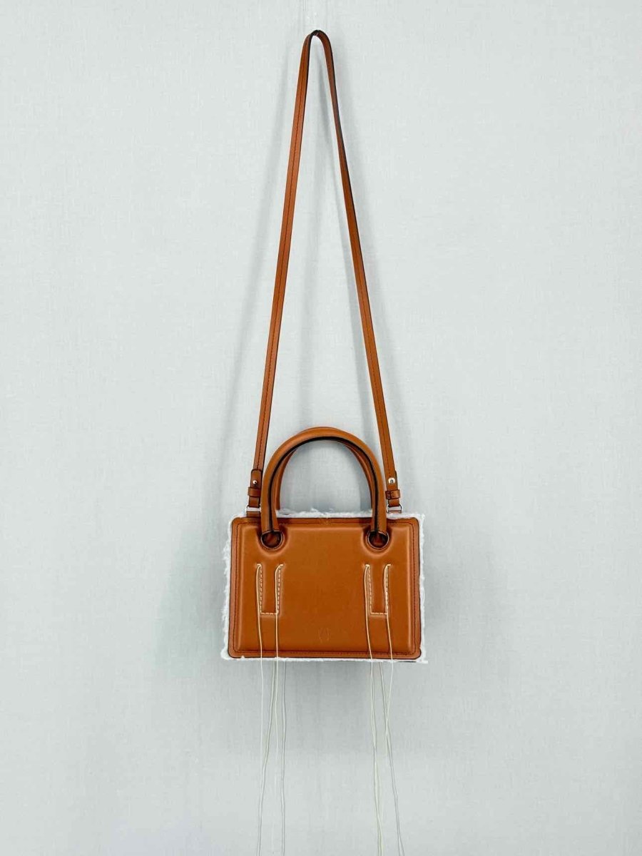 Pre - loved DENTRO Mini Otto Brown Tote Bag at Reems Closet