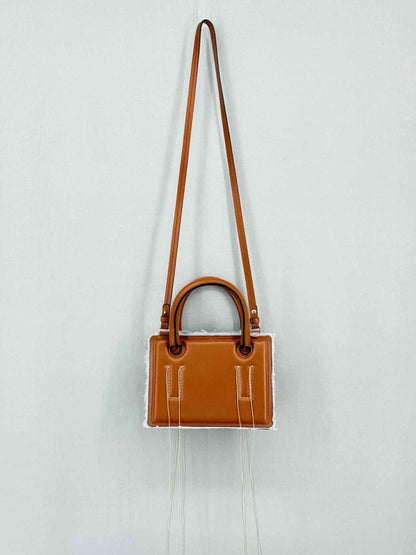 Pre - loved DENTRO Mini Otto Brown Tote Bag at Reems Closet