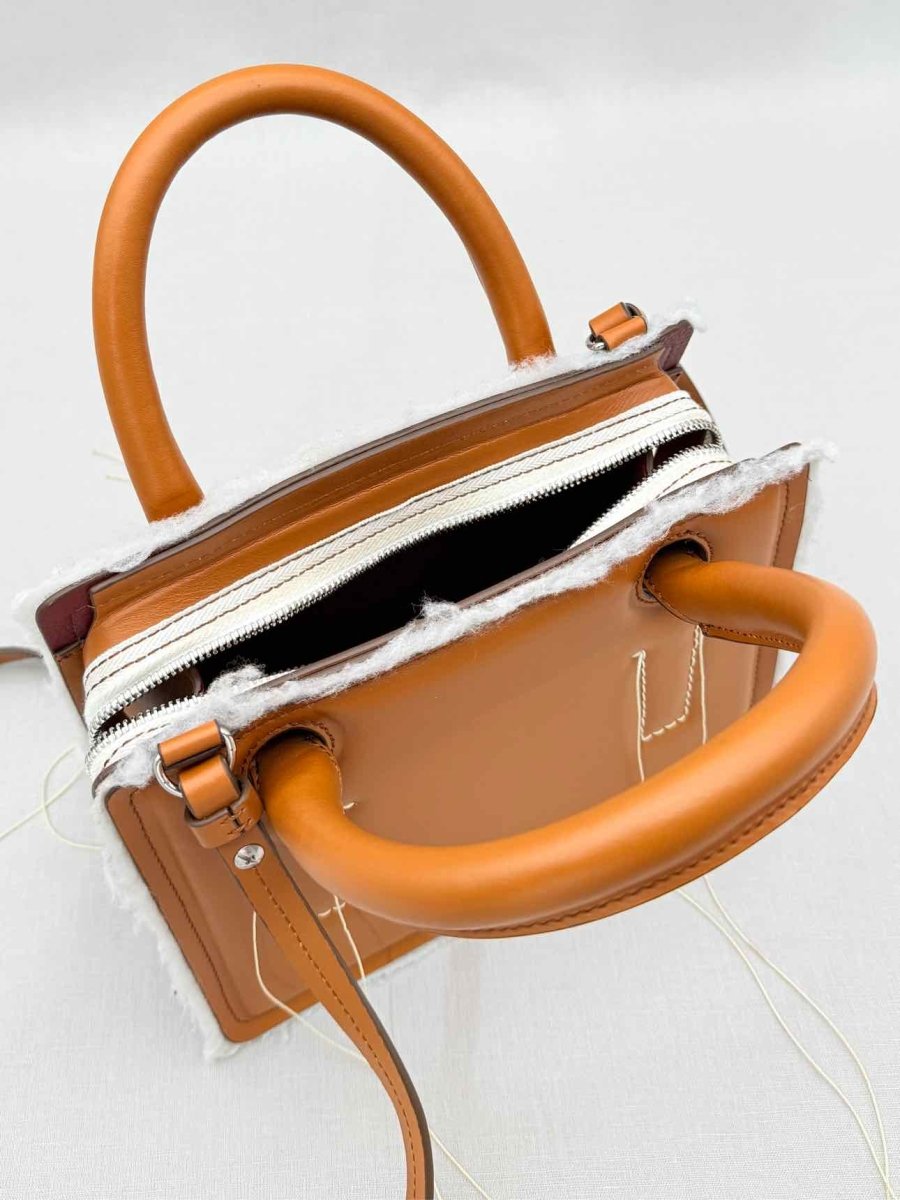Pre - loved DENTRO Mini Otto Brown Tote Bag at Reems Closet