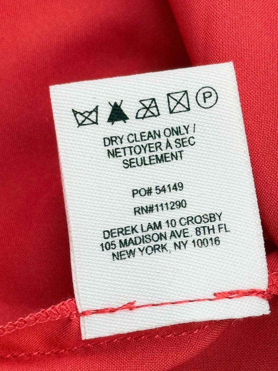 Pre - loved DEREK LAM Smocked Red Multicolor Size US 6 Top at Reems Closet