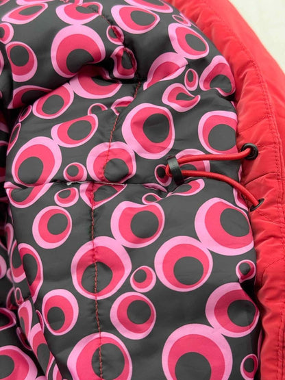 Pre - loved DESIGUAL Short Red Quilted Size Medium Jacket at Reems Closet