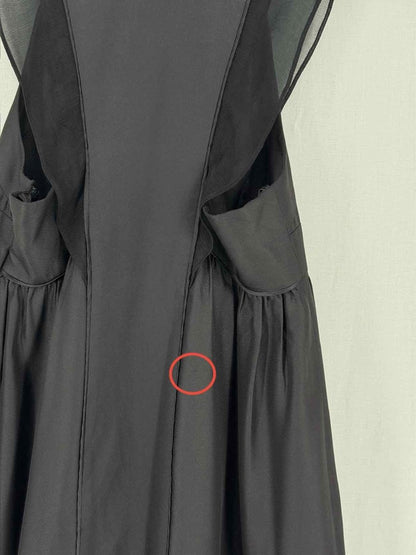 Pre - loved DEVELOPMENT Silk Black Size US 6 Knee Length Dress at Reems Closet