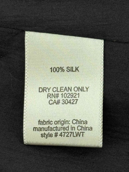 Pre - loved DEVELOPMENT Silk Black Size US 6 Knee Length Dress at Reems Closet