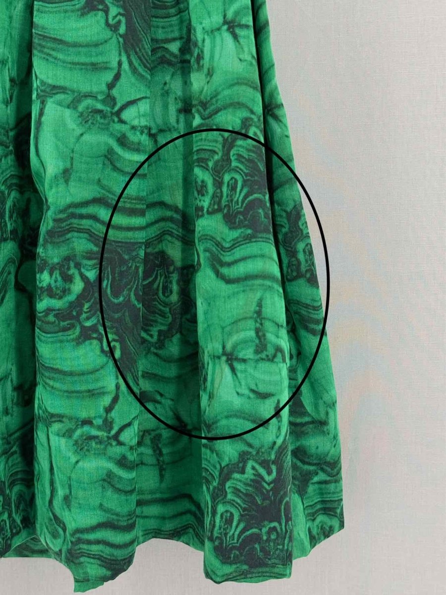 Pre-loved DEVI KROELL Green & Black Size Large Mini Skirt at Reems Closet