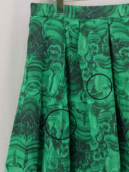 Pre-loved DEVI KROELL Green & Black Size Large Mini Skirt at Reems Closet