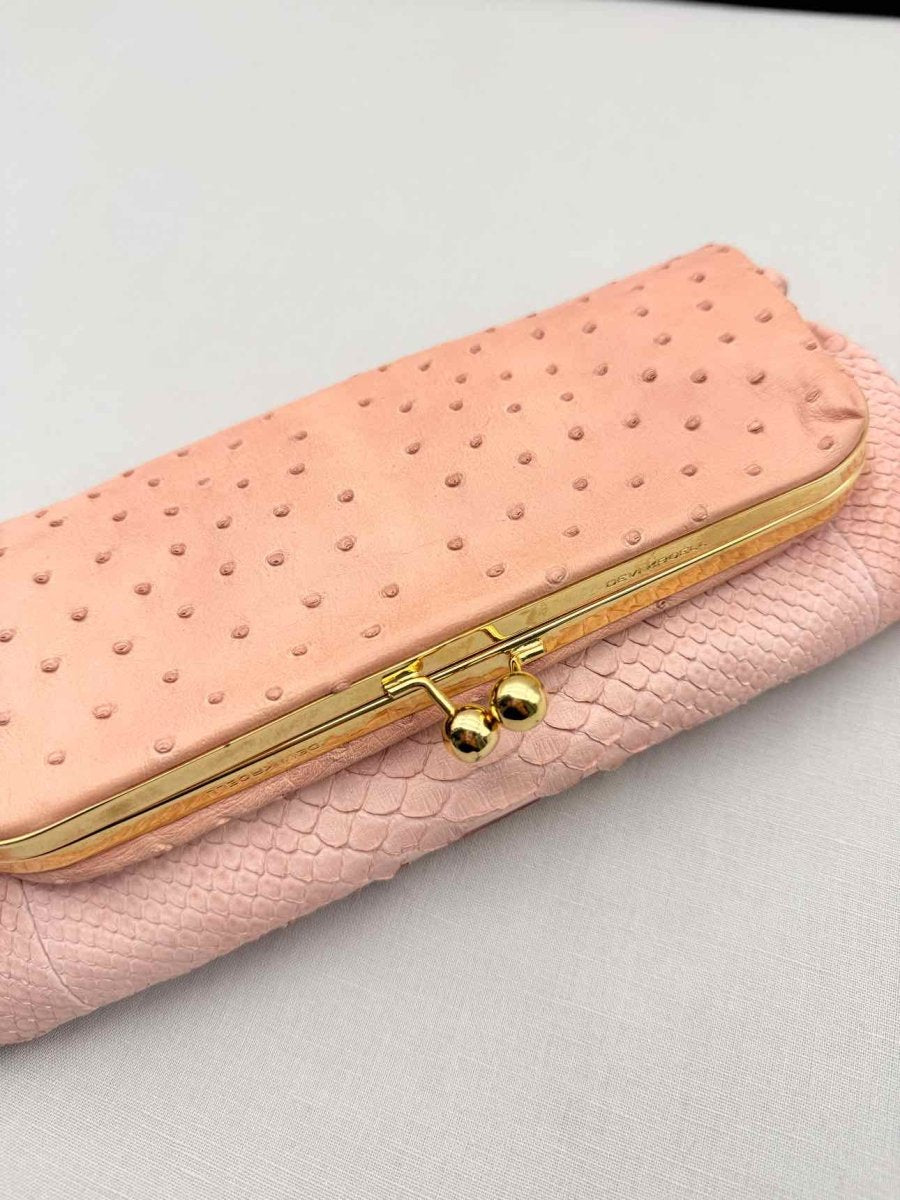 Pre-loved DEVI KROELL Pastel Pink Clutch at Reems Closet
