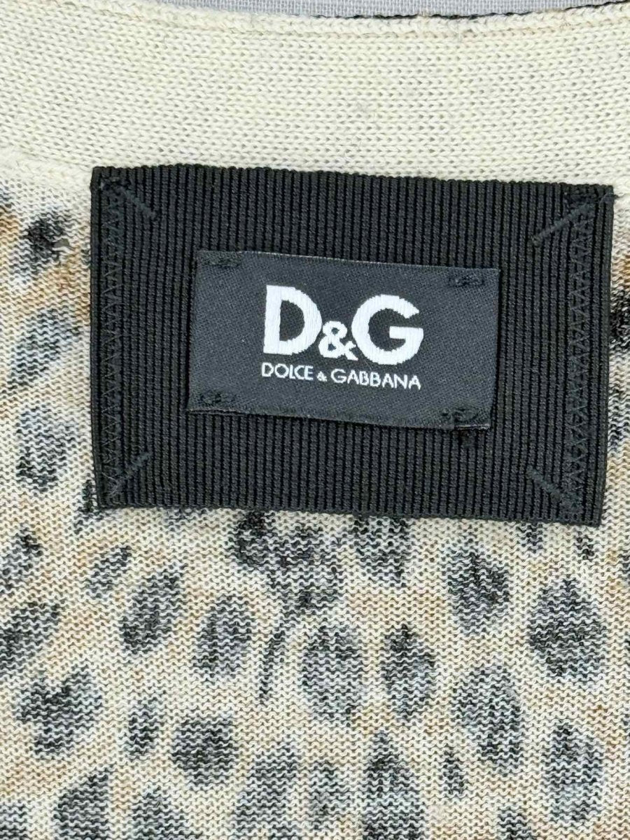 Pre - loved D&G Brown & Beige Leopard Print Size US 6 Short Dress at Reems Closet