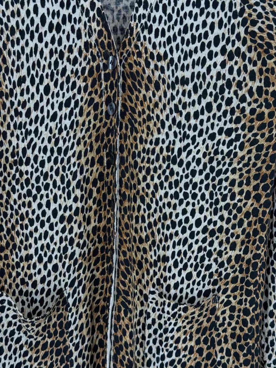 Pre - loved D&G Brown & Beige Leopard Print Size US 6 Short Dress at Reems Closet
