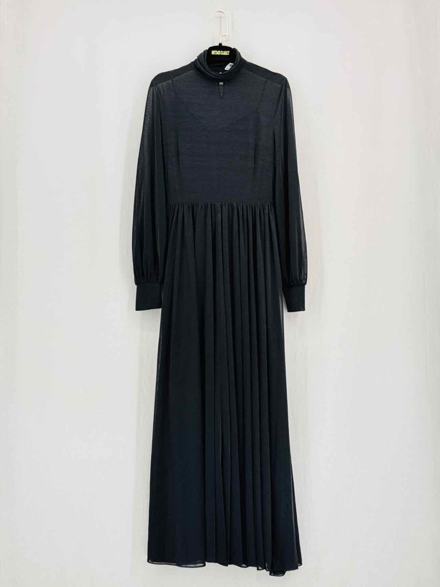 Pre - loved DIANE VON FURSTENBERG Black Size Small Long Dress at Reems Closet