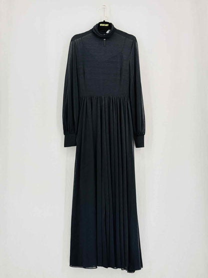 Pre - loved DIANE VON FURSTENBERG Black Size Small Long Dress at Reems Closet