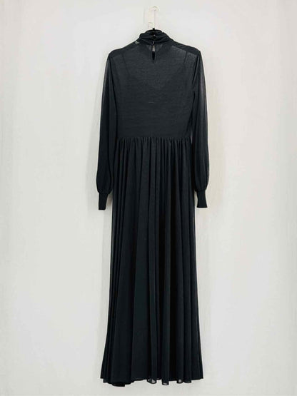Pre - loved DIANE VON FURSTENBERG Black Size Small Long Dress at Reems Closet