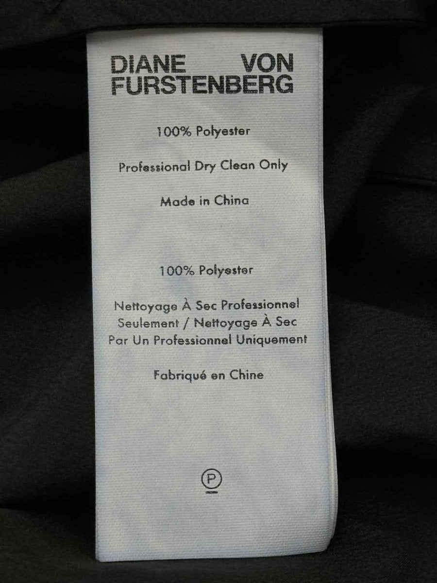 Pre - loved DIANE VON FURSTENBERG Black Size Small Long Dress at Reems Closet