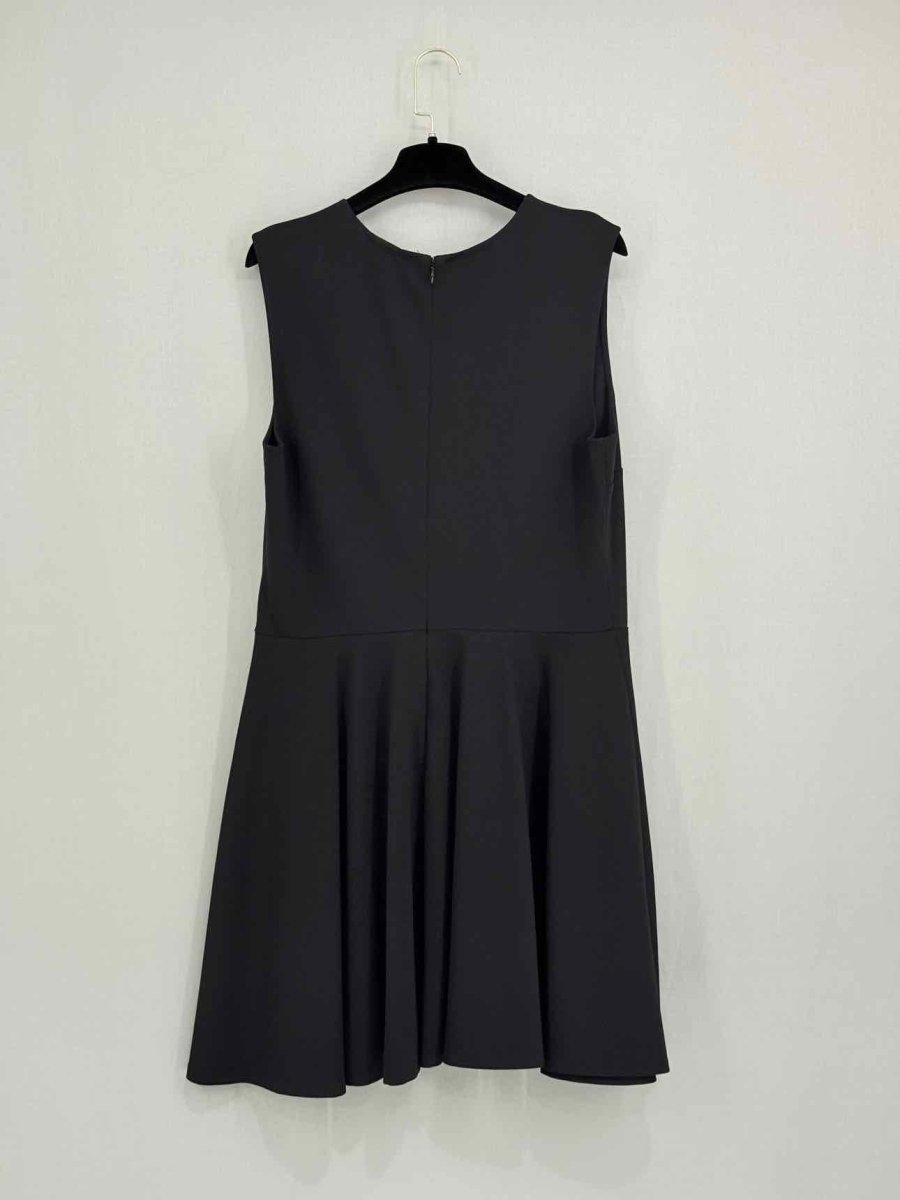 Pre - loved DIANE VON FURSTENBERG Black Size US 14 Short Dress at Reems Closet