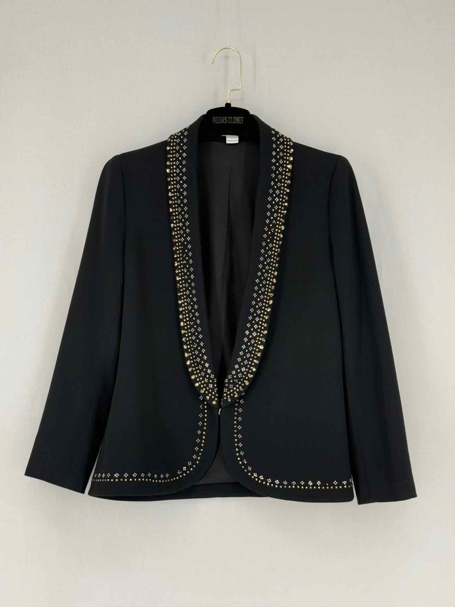Pre - loved DIANE VON FURSTENBERG Black Size US 2 Jacket at Reems Closet