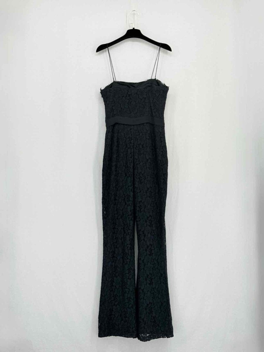 Pre - loved DIANE VON FURSTENBERG Black Size XSmall Jumpsuit at Reems Closet